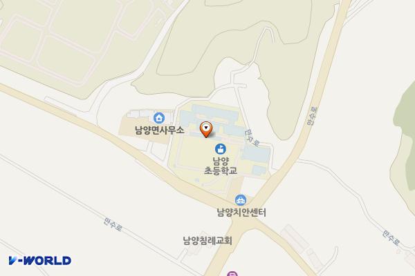 청양 남양초등학교 위치 지도 — 충남 청양군 남양면 구용길 324 (구룡리, 남양초등학교)