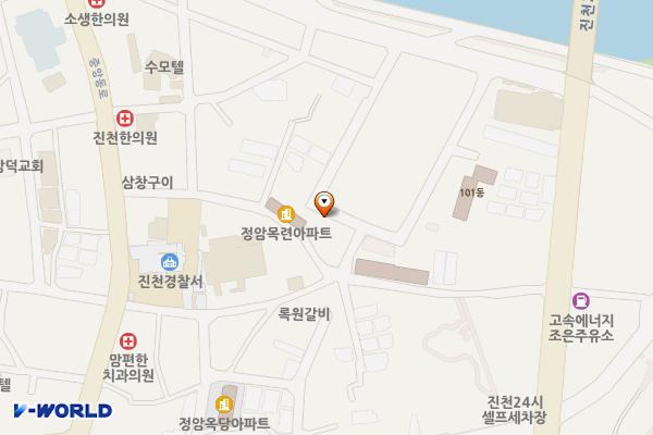 충북 진천 진천읍시가지 공영주차타워 위치 지도 — 충북 진천군 진천읍 읍내리 120-12