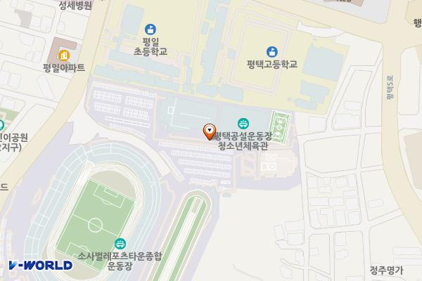 평택 소사벌 레포츠타운 위치 지도 — 경기 평택시 합정동 392