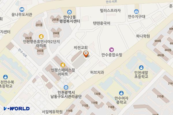 인천 남동구 만수시장 위치 지도 — 인천광역시 남동구 만수로27번길 10-11