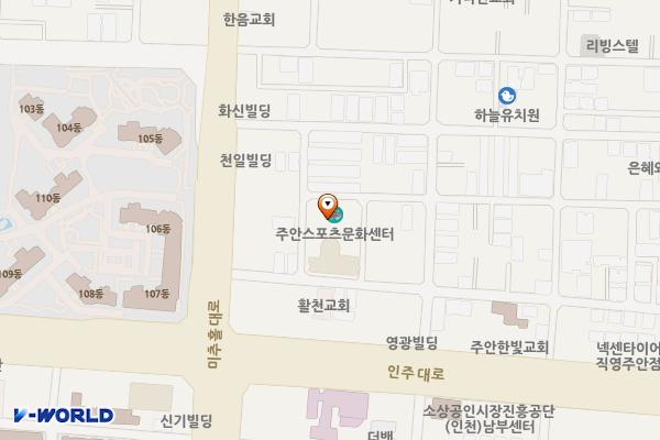 스포츠문화센터노외주차장 위치 지도 — 인천광역시 미추홀구 미추홀대로 614번길 13-22