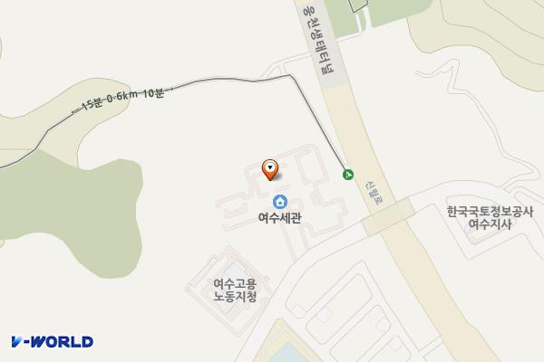 전남 여수 여수세관 위치 지도 — 전남광주통합특별시 여수시 웅천북로 39 (웅천동, 여수세관)