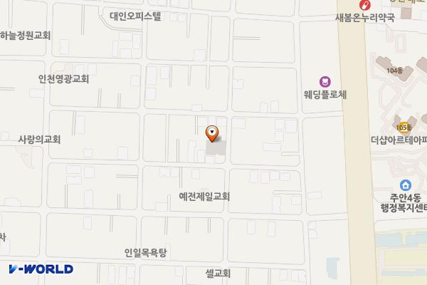 주안4동제2노외주차장 위치 지도 — 인천광역시 미추홀구 경인로430번길 50(주안동)