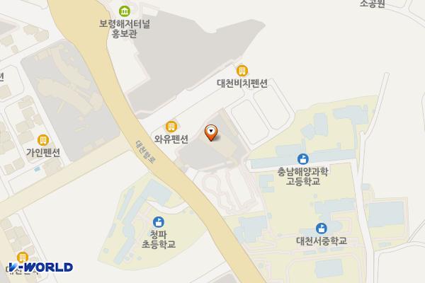 보령 충남교육청 해양수련원 위치 지도 — 충남 보령시 대천항로 240 (신흑동, 충청남도교육청해양수련원)