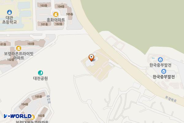 보령 보령교육지원청 위치 지도 — 충남 보령시 보령북로 169 (대천동, 충청남도보령교육지원청)