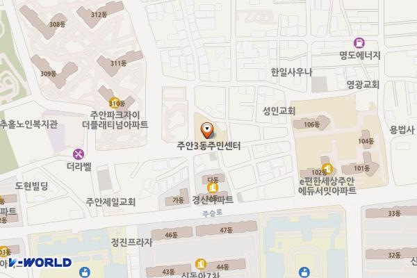 주안3동제14노외주차장 위치 지도 — 인천광역시 미추홀구 주승로31번길 28-10