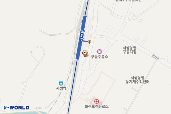 울산 울주군 서생구동지역 위치 지도 — 울산 울주군 서생면 화산리 1235-5