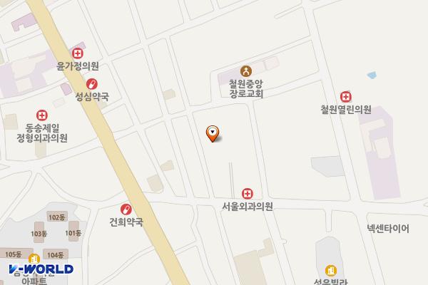 강원 철원 동송전통시장 주차장 위치 지도 — 강원특별자치도 철원군 동송읍 이평리 684-22