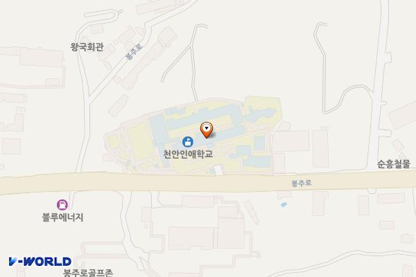 천안 천안인애학교 위치 지도 — 충남 천안시 서북구 성거읍 봉주로 229 (소우리, 천안인애학교)