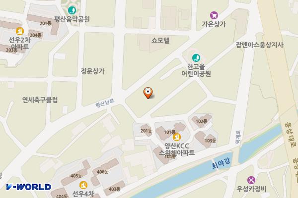 양산 평산동 제1공영주차장 위치 지도 — 경남 양산시 평산동 135-1