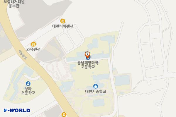 보령 해양과학고등학교 위치 지도 — 충남 보령시 대천항로 212 (신흑동, 대천서중학교, 충남해양과학고등학교)