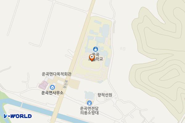 청양 운곡초등학교 위치 지도 — 충남 청양군 운곡면 청신로 882 (신대리, 운곡초등학교)