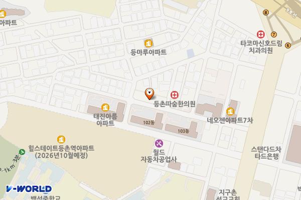 서울 강서구 등촌2-1공영주차장 위치 지도 — 서울특별시 강서구 등촌로55길 33-16