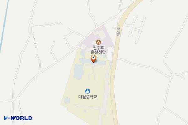 서산 대철중학교 위치 지도 — 충남 서산시 운산면 해운로 1111 (갈산리, 대철중학교)