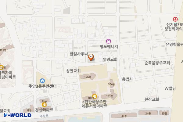 주안7동제2노외주차장 위치 지도 — 인천광역시 미추홀구 주안동 1336-30