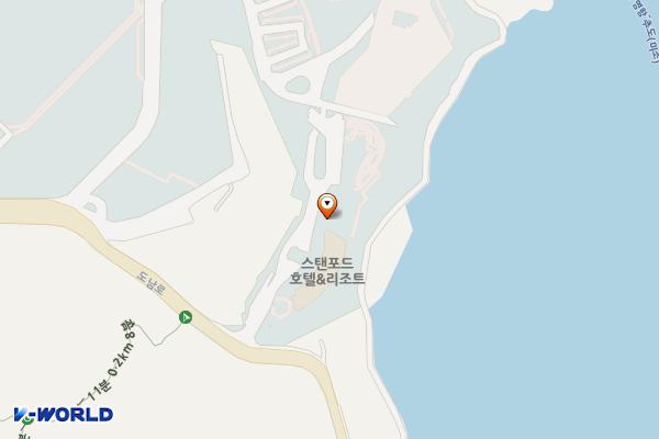 경남 통영 스탠포드 호텔 위치 지도 — 경상남도 통영시 도남로 347