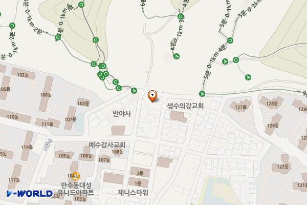 인천 만월1호 공영주차장 위치 지도 — 인천광역시 남동구 만수동 840