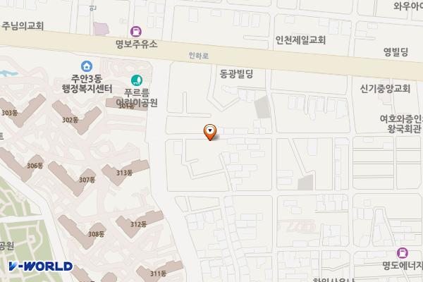 주안3동제7노외주차장 위치 지도 — 인천광역시 미추홀구 신기길16번길 55(주안동)