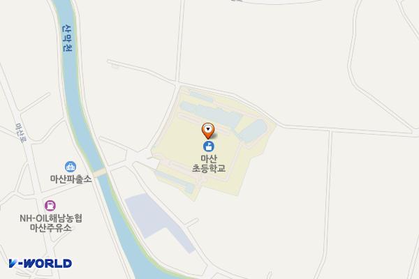 전남 해남 마산초등학교 위치 지도 — 전남광주통합특별시 해남군 마산면 은적사길 13 (화내리, 마산초등학교)