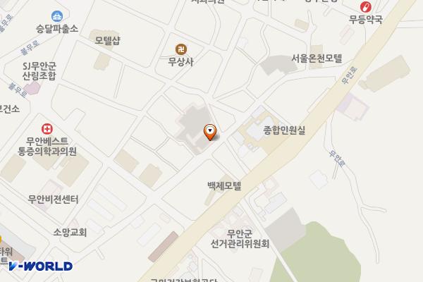 전남 무안 무안도시재생 위치 지도 — 전남광주통합특별시 무안군 무안읍 성남리 222-25