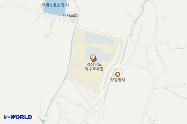 밀양 경남교육청특수교육원 위치 지도 — 경남 밀양시 하남읍 대사길 77 (대사리)