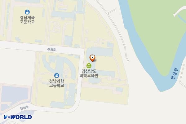 경상남도교육청 과학교육원 위치 지도 — 경남 진주시 진성면 진의로 178-35 (가진리, 경남과학교육원)