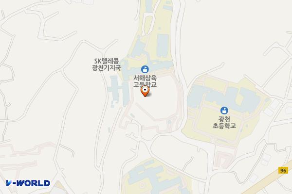 홍성 서해삼육초등학교 위치 지도 — 충남 홍성군 광천읍 홍남로705번길 23 (광천리)