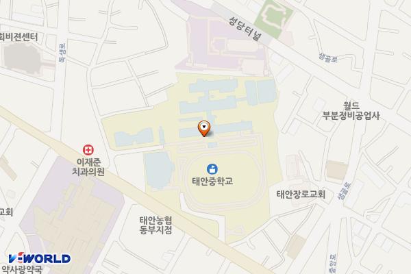 태안교육지원청 교직원 관사 위치 지도 — 충청남도 태안군 태안읍 중앙로 115
