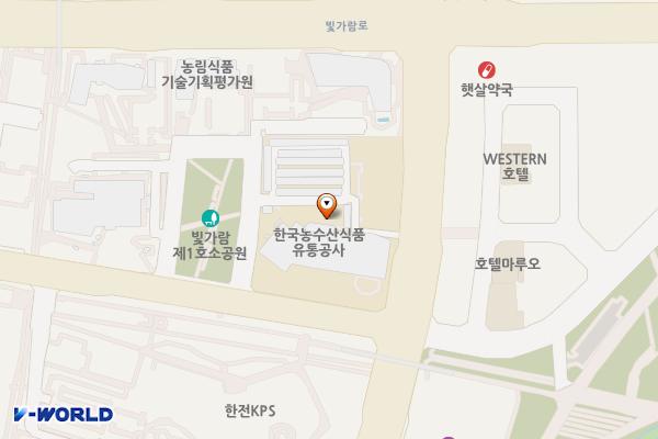 전남 나주 한국농수산식품유통공사 위치 지도 — 전남광주통합특별시 나주시 빛가람동 347