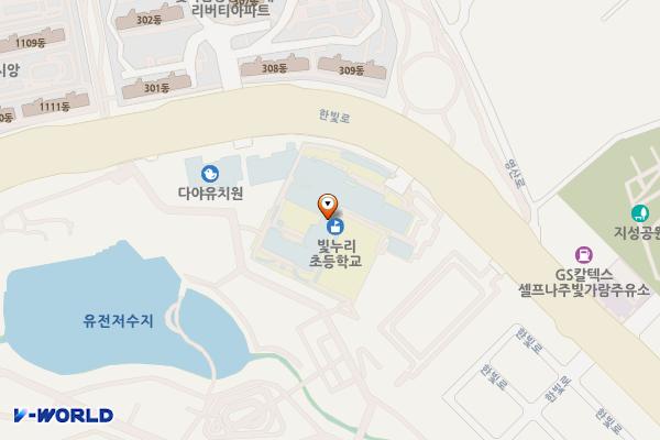 전남 나주 빛누리초등학교 위치 지도 — 전남광주통합특별시 나주시 빛가람동 25