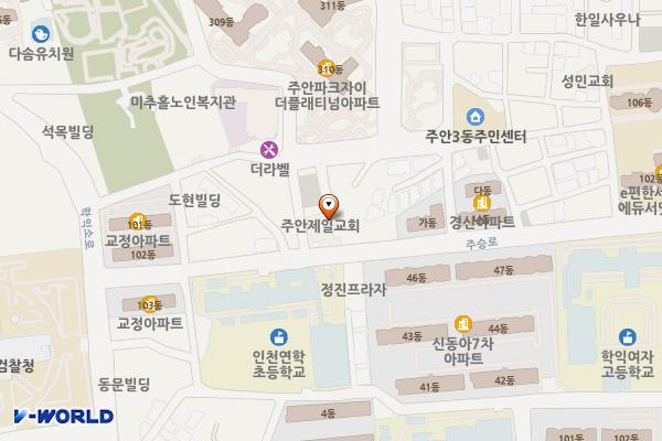 주안3동제2노외주차장 위치 지도 — 인천광역시 미추홀구 신기길72번길 75-16(주안동)