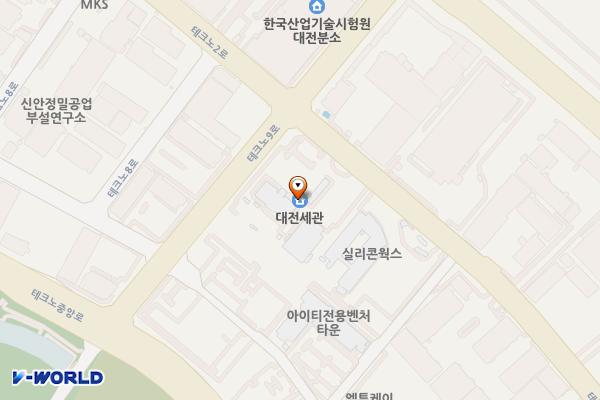 대전 유성구 대전세관 위치 지도 — 대전 유성구 탑립동 693