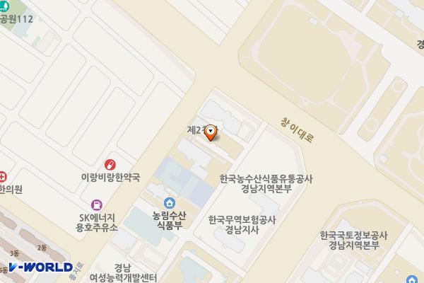 경남 창원 경상남도교육청 2청사 위치 지도 — 경남 창원시 성산구 용호동 8-2