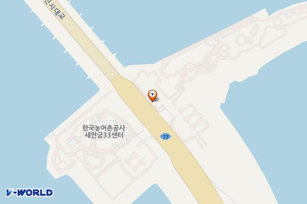 새만금 무궁화공원 위치 지도 — 전북특별자치도 김제시 진봉면 새만금로 1502