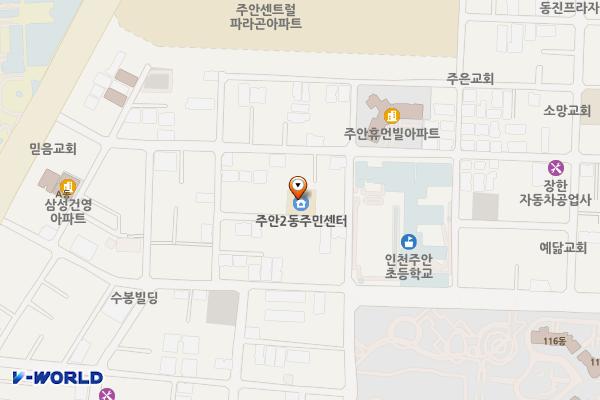주안2동제1노외주차장 위치 지도 — 인천광역시 미추홀구 남주길43번길 14-29(주안동)