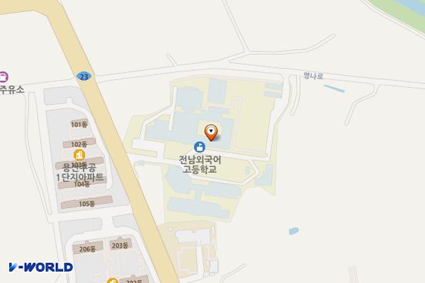 전남 나주 전남외국어고등학교 위치 지도 — 전남광주통합특별시 나주시 영나로 2434