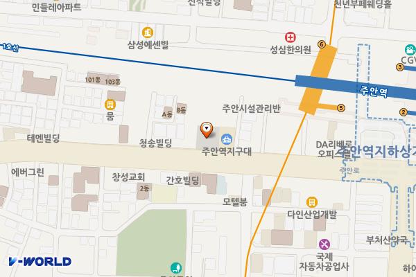 주안1동제1노외주차장 위치 지도 — 인천광역시 미추홀구 주안로 69 (주안동)