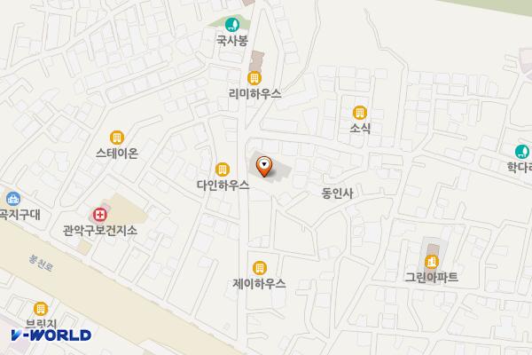 관악구 보라매 제1공영주차장 위치 지도 — 서울특별시 관악구 봉천로21길 38