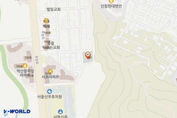 관악구 삼성동 제2공영주차장 위치 지도 — 서울특별시 관악구 호암로16길 36