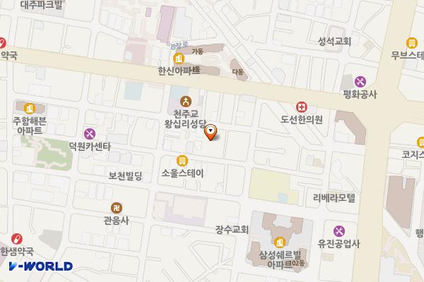 성동구 홍익동 공영주차장 위치 지도 — 서울특별시 성동구 무학로10길 28 (홍익동, 홍익동 공영주차장)