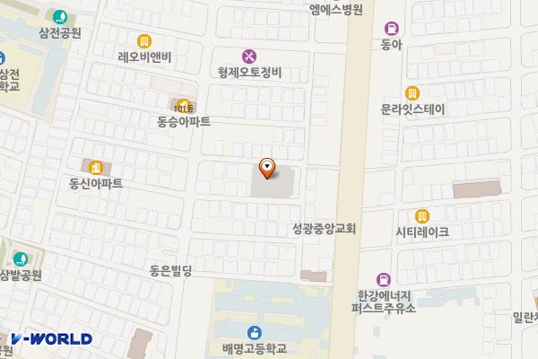 송파구 삼전동 공영주차장 위치 지도 — 서울특별시 송파구 백제고분로32길 25-17