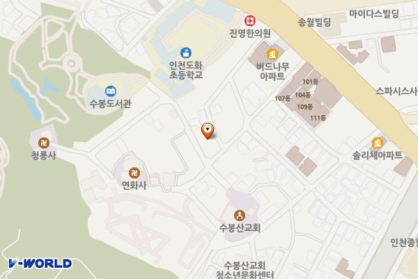 도화1동제5노외주차장 위치 지도 — 인천광역시 미추홀구 경인로252번길 36