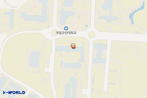 전북 군산 군산대학교 (자연대1호관) 위치 지도 — 전북특별자치도 군산시 대학로 558