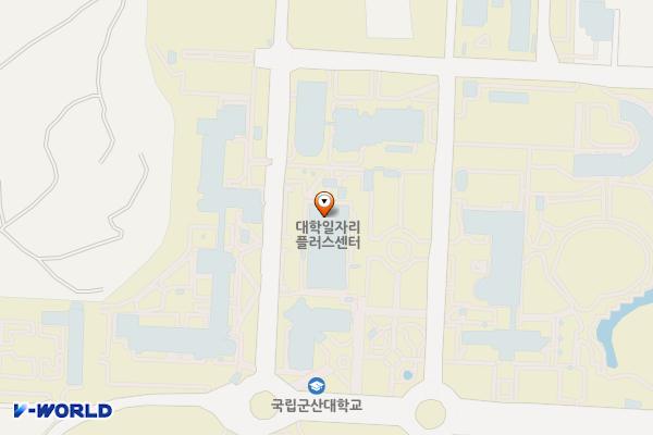전북 군산 군산대학교 (대학본부) 위치 지도 — 전북특별자치도 군산시 대학로 558