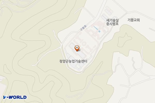 충남 청양 농업기술센터 위치 지도 — 충청남도 청양군 청양읍 구봉로 1026-84