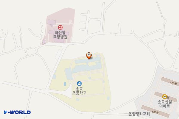충남 아산 송곡초등학교 위치 지도 — 충청남도 아산시 염치읍 송곡길 112 (송곡리, 송곡초등학교)