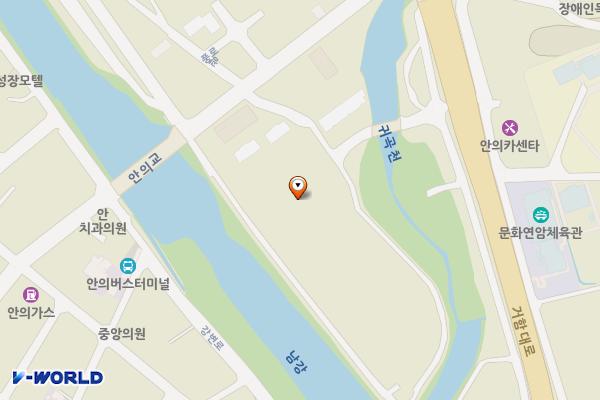 경남 함양 안의생활체육시설 위치 지도 — 경남 함양군 안의면 금천리 76-3