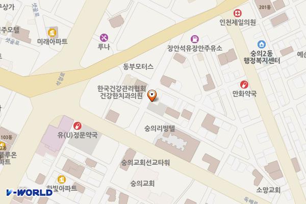 숭의2동 제1노상주차장 위치 지도 — 인천광역시 미추홀구 독배로492번길 16