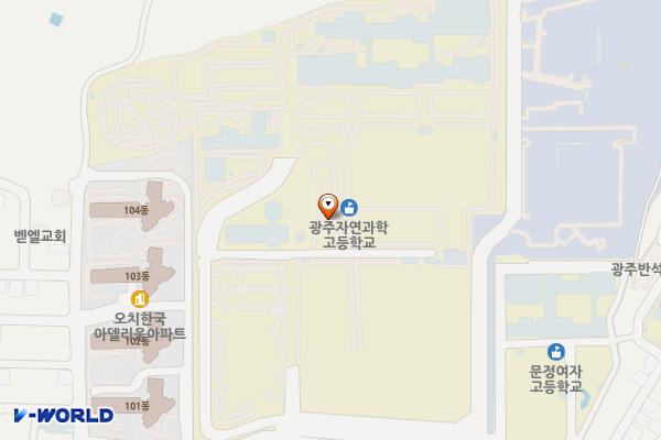 광주 북구 AI교육원 위치 지도 — 전남광주통합특별시 북구 오치동 5