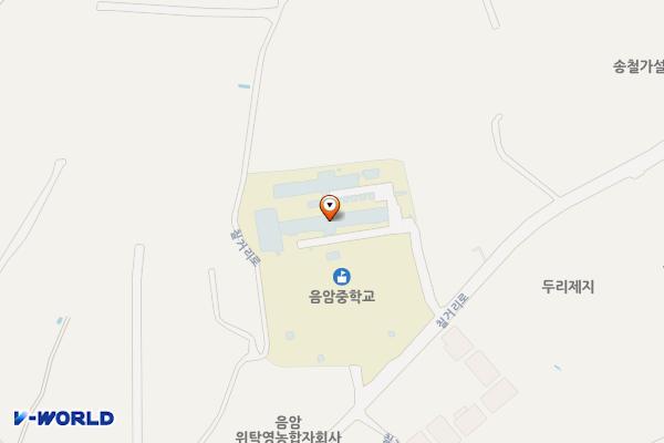 서산 음암중학교 위치 지도 — 충청남도 서산시 음암면 칠거리로 147